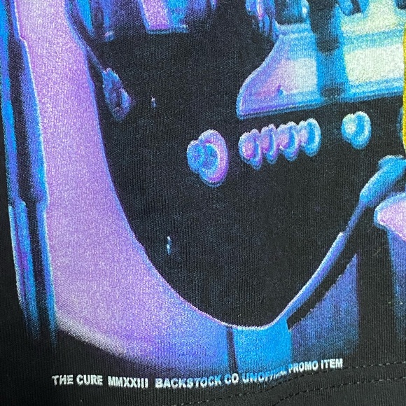 Backstock Co. Bootleg The Cure Robert Smith AOP Tee Shirt - Picture 4 of 4